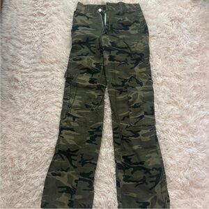 SHEIN Camouflage Straight Leg Pants